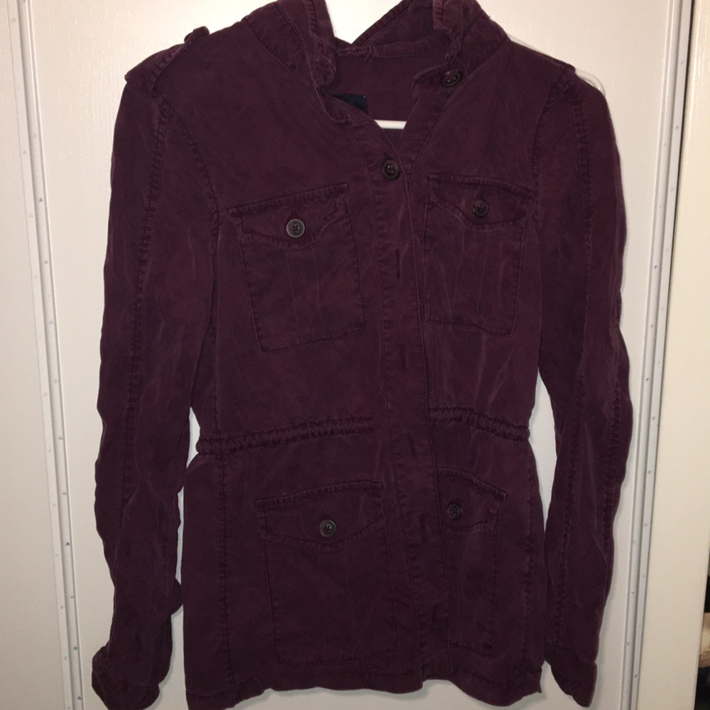 Plum shade flannel.